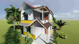 double floor Kerala house design