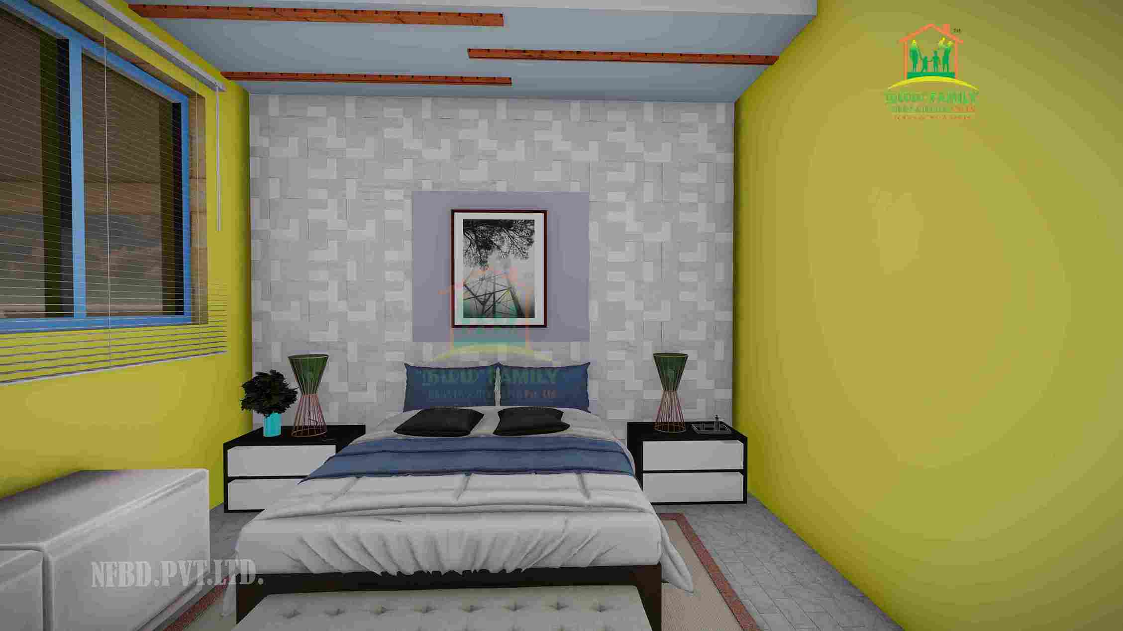 Top 20 Best Two Colour Combination For Bedroom Walls-namma Family Builder