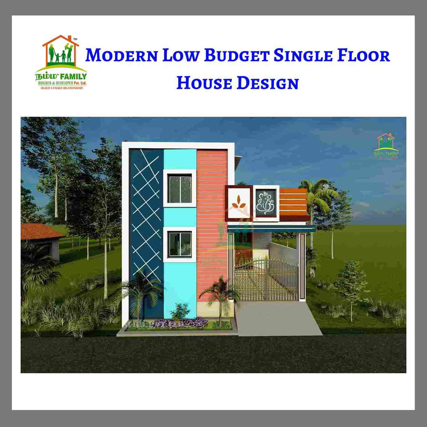 Namma Family Builder -Modern Low Budget Single Floor House Design ...