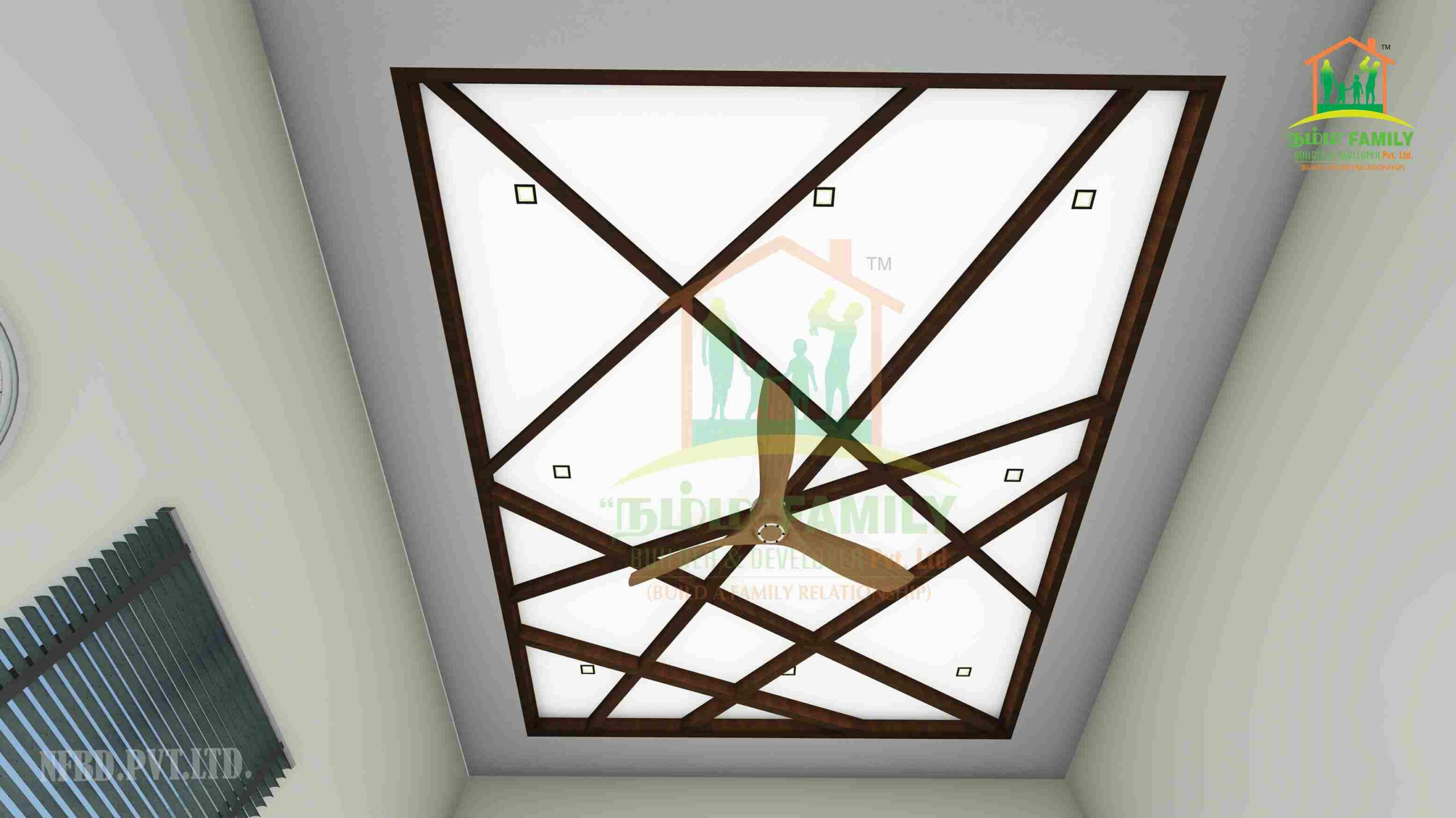 Glass panel ceiling - Namma Family Builder