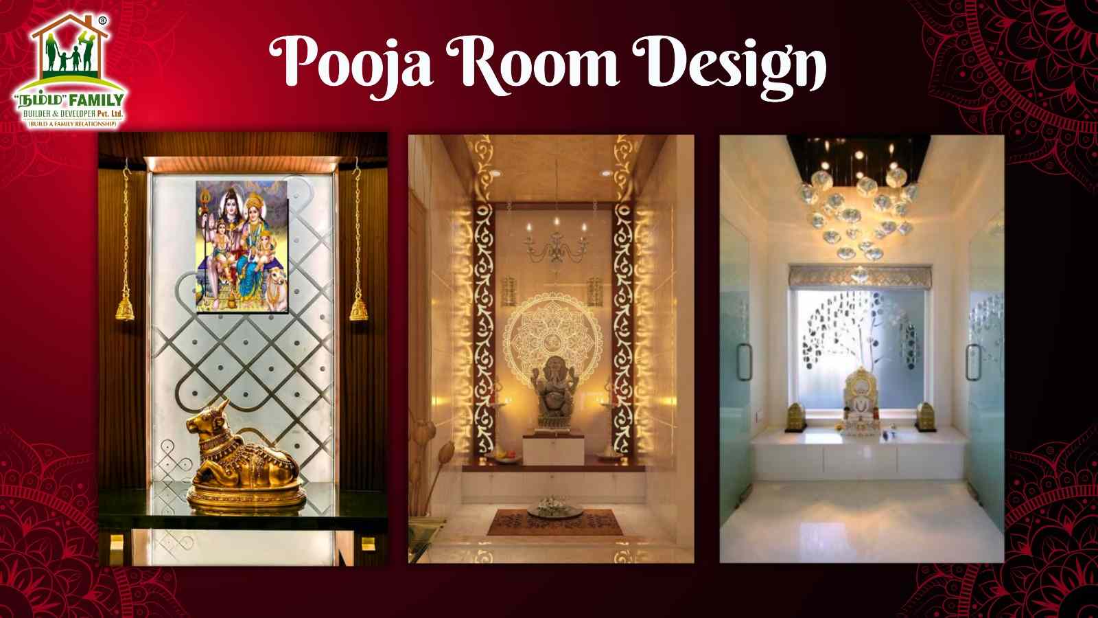 Modern Pooja Room Designs in 2024 - Namma Family Builder