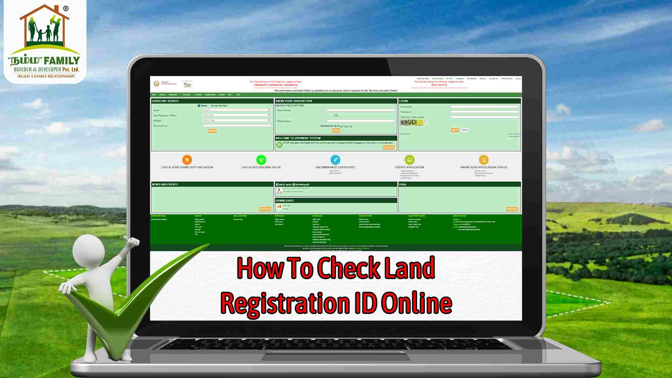 How To Check Land Registration ID Online - Namma Family Builder