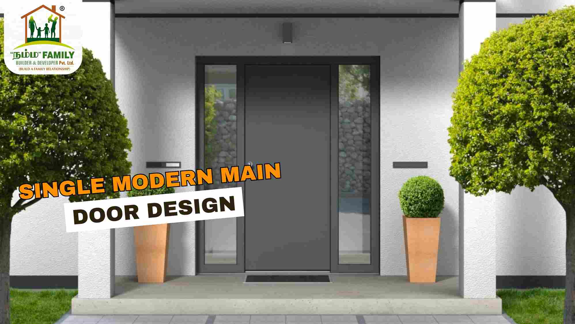 Single Modern Main Door Design - Namma Family Builder