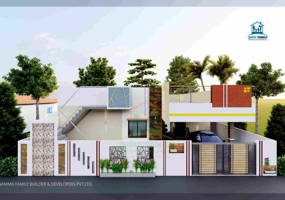 Village House Front Design Images - Namma Family Builder
